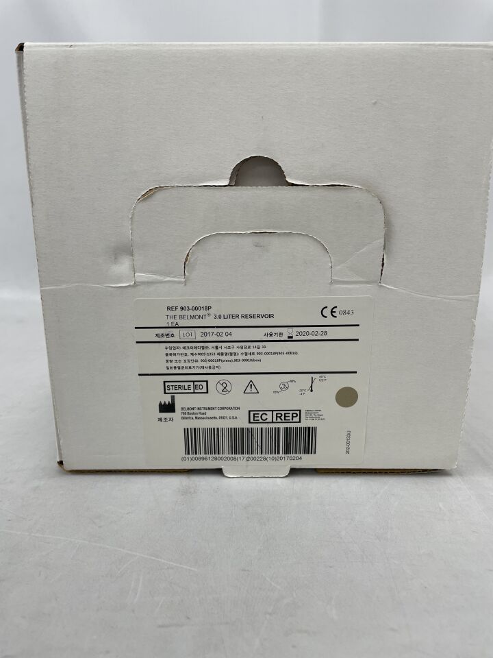 903-00018P - BELMONT - 3L Large Volume Reservoir, (BX/1) - ( Expiry Date: 2020-02-28 )