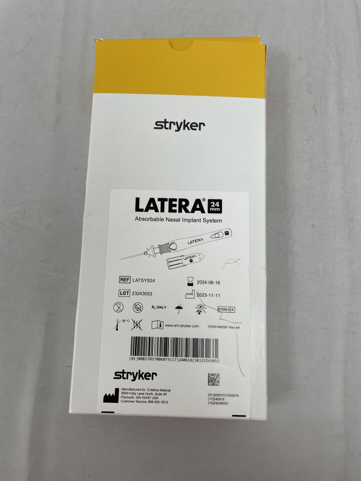 LATSYS24 - ENTELLUS - Latera Absorbable Nasal Implant System, 24mm, () - ( Expiry Date: 2024-06-16 )