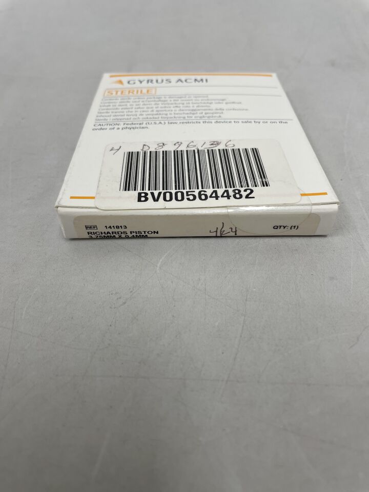 141813 - GYRUS ACMI - Richards Piston, 3.75 x 0.4mm, (BX/1) - ( Expiry Date: 2024-04-11 )