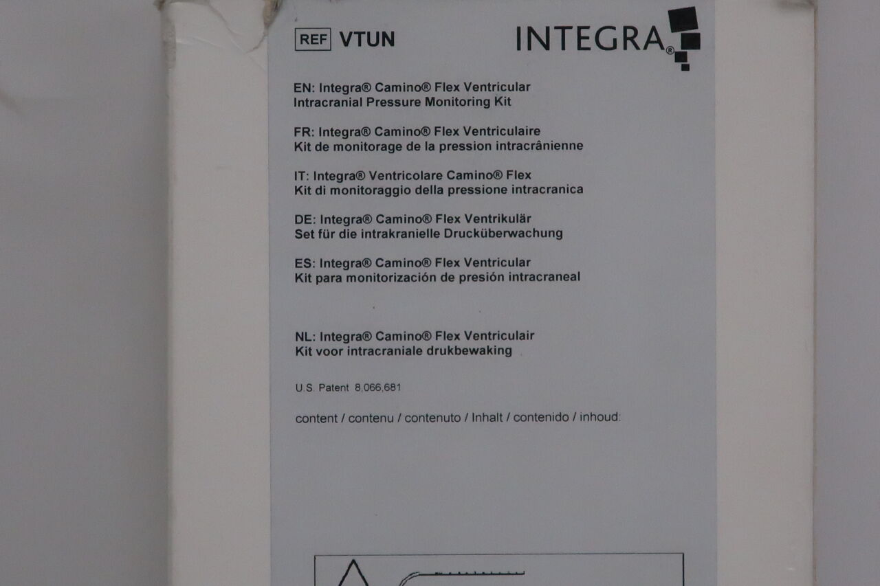 VTUN - INTEGRA - Intracranial Pressure Monitoring Kit
, () - ( Expiry Date: 2019-10-26 )
