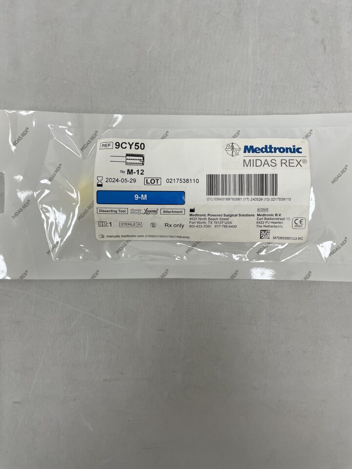 9CY50 - MEDTRONIC - midas rex dissecting tool, m-12 (blue), (EA) - ( Expiry Date: 2024-05-29 )