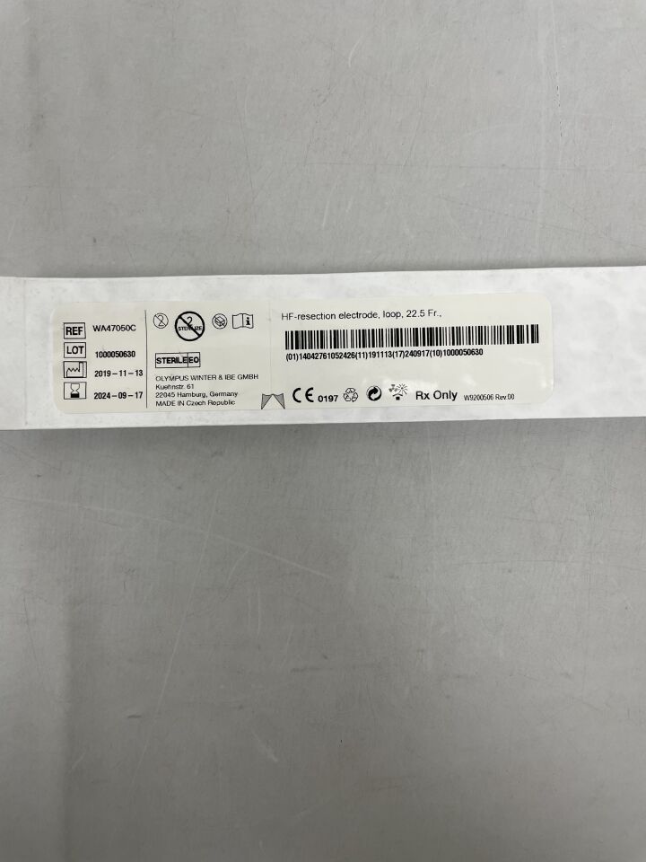 WA47050C - OLYMPUS - HF-Resection Electrode For OES 4000 Hysteroscope, 22.5 Fr Size, 12 Degree Loop
, () - ( Expiry Date: 2024-09-17 )