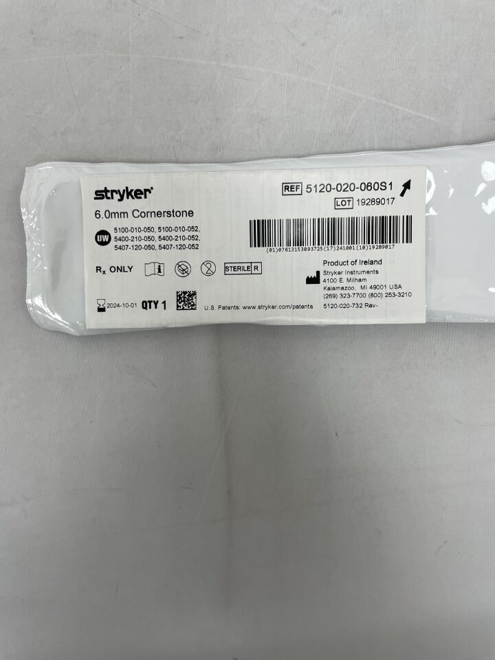 5120-020-060S1 - STRYKER - Cornerstone, 6mm, (EA) - ( Expiry Date: 2024-10-01 )