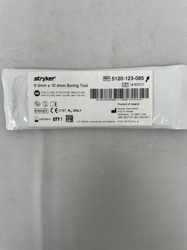 5120-123-095 - STRYKER - Boring Tool, 9.5 x 10.4mm, (EA) - ( Expiry Date: 2023-09-01 )