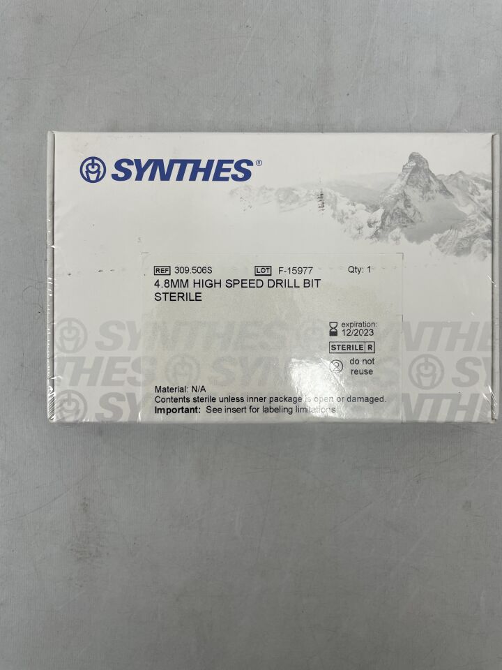 309.506S - SYNTHES - High Speed Drill Bit, 4.8 x 86mm, (BX/1) - ( Expiry Date: 2023-12-31 )