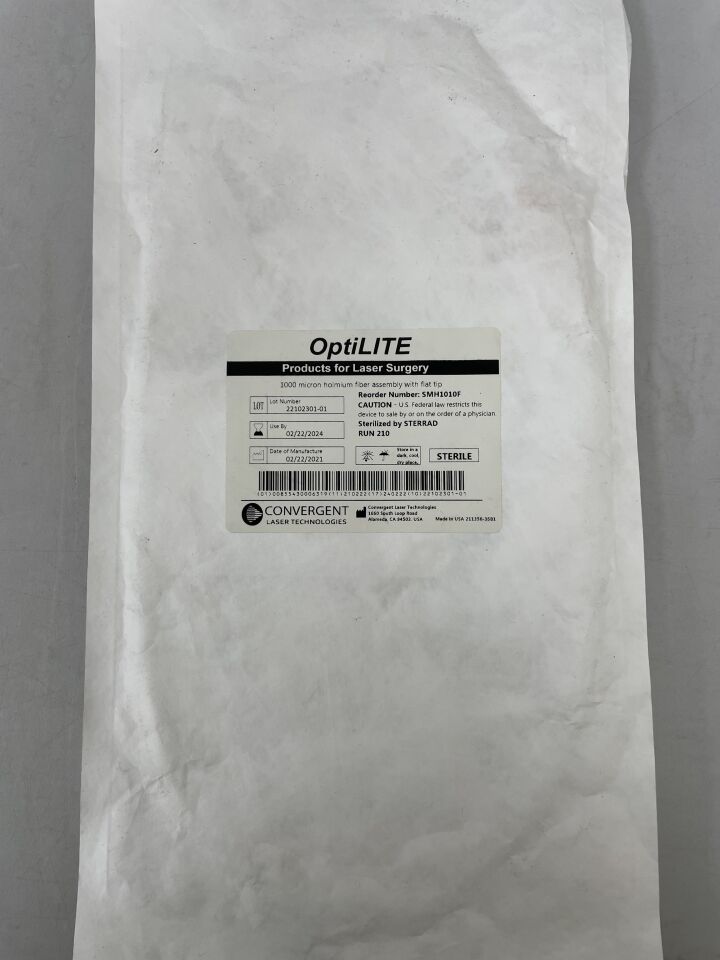SMH1010F - CONVERGENT - Optilite 1000 micron holmium fiber assembly with flat tip, (EA) - ( Expiry Date: 2024-02-22 )