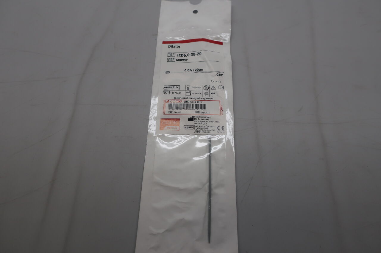 G00937 - COOK - Standard Dilator 6F x 20cm, 0.038", () - ( Expiry Date: 2024-03-11 )