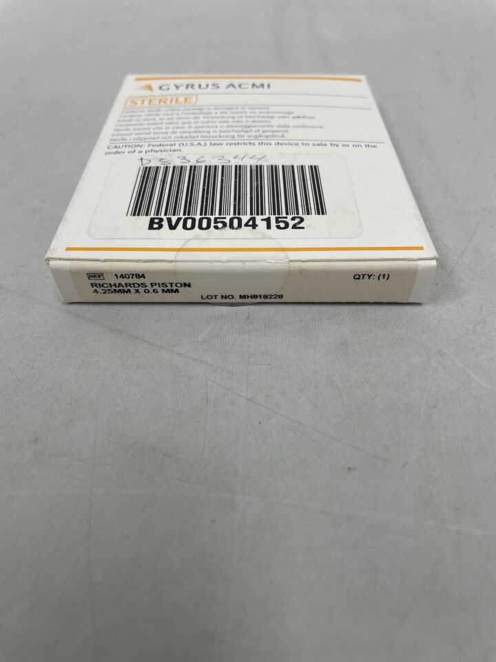 140784 - GYRUS ACMI - Richards Piston, 4.25 x 0.6mm, (BX/1) - ( Expiry Date: 2024-02-20 )