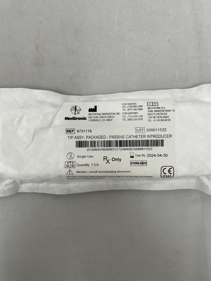 9731116 - MEDTRONIC - Tip - Passive Catheter Introducer, () - ( Expiry Date: 2024-04-30 )