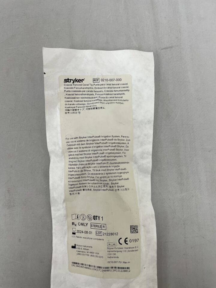 0210-007-000 - STRYKER - Co-Axial Femoral Canal Tip, (EA) - ( Expiry Date: 2024-08-01 )