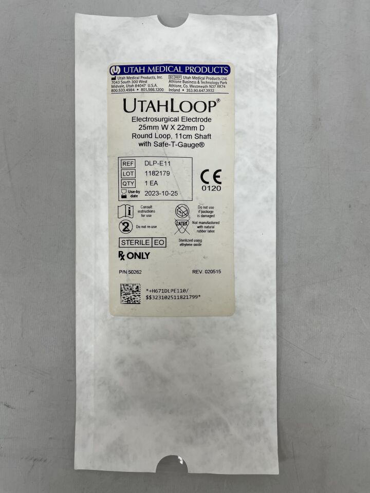 DLP-E11 - UTAH MEDICAL - Loop Electrode With Safe-T-Gauge, 25mm x 22mm, (EA) - ( Expiry Date: 2023-10-25 )