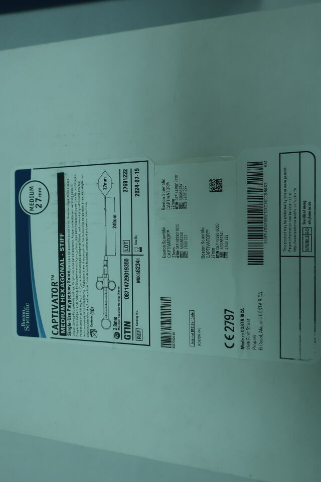 6234 - BOSTON SCIENTIFIC - Captivator Single-Use Hexagonal Snare, Medium, () - ( Expiry Date: 2024-08-08 )