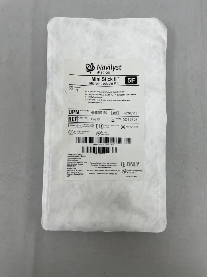 45-916 - NAVILYST - Mini Stick II 微型導入器套件,5F x 7cm,45cm NT/SS 導絲,(EA)-(有效期至:2026-05-28)