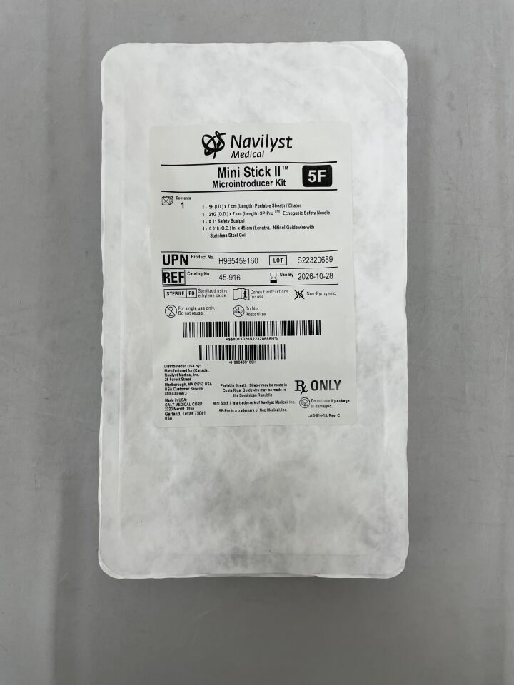 45-916 - NAVILYST - Mini Stick II 微型導入器套件,5F x 7cm,45cm NT/SS 導絲,(EA)-(有效期至:2026-10-28)