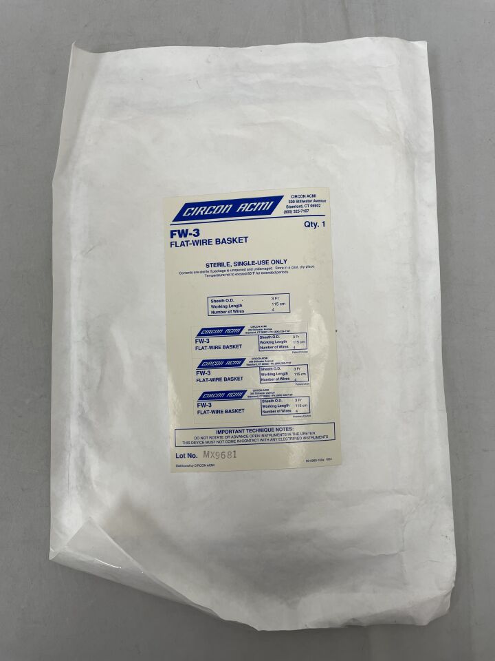 FW-3 - CIRCON ACMI - Flat-Wire basket, 3F, 115cm, (EA) - ( Expiry Date: 2023-12-03 )