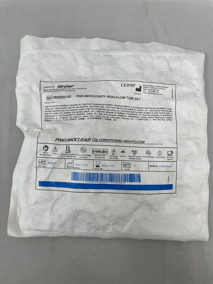 620050100 - STRYKER - PneumoClear High Flow Tube Set , ( EA ) - ( Expiry Date : 2025-11-07 )