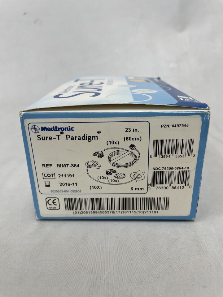 MMT-864 - MEDTRONIC - Minimed Sure-T Infusion Set - 29G 6mm Cannula and 23" Tubing , (BX/10) - ( Expiry Date: 2016-11-15 )