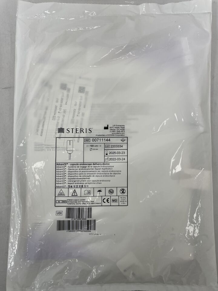 711144 - STERIS - AdvanCE Capsule Endoscope Delivery Device , ( EA ) - ( Expiry Date : 2025-03-23 )