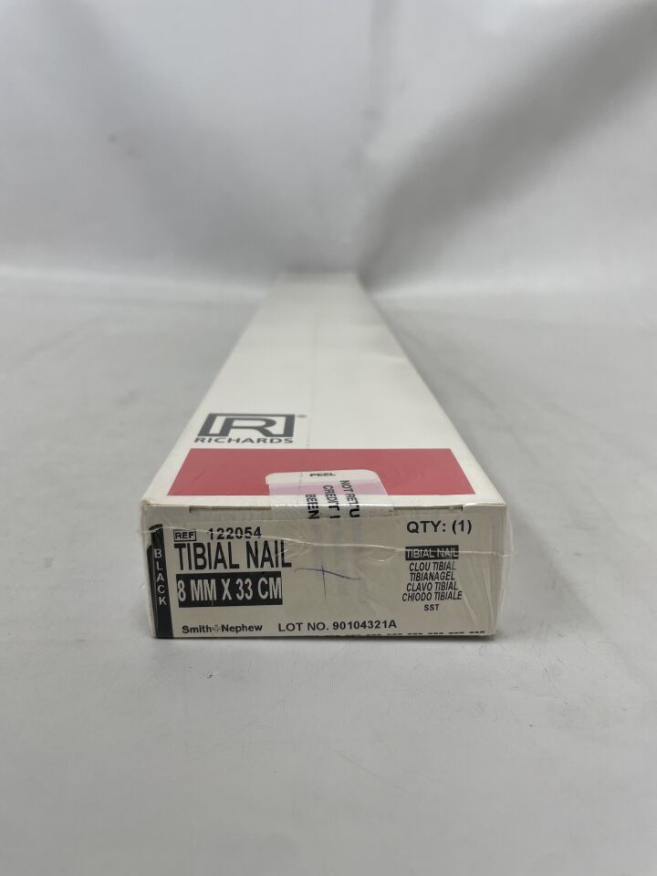 122054 - SMITH & NEPHEW - Tibial Nail, 8mm x 33cm, (BX/1) - ( Expiry Date: 2013-04-03 )