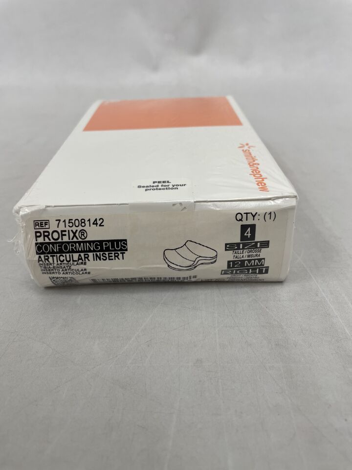 71508142 - SMITH & NEPHEW - PROFIX Conforming Plus, Articular Insert, Size 4, 12mm, Right, (BX/1)