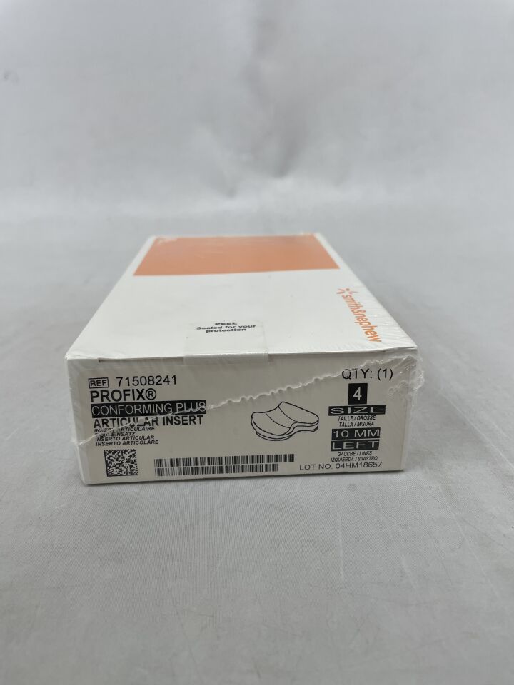 71508241 - SMITH & NEPHEW - PROFIX Conforming Plus, Articular Insert, Size 4, 10mm, Left, (BX/1) - ( Expiry Date: 2014-08-03 )
