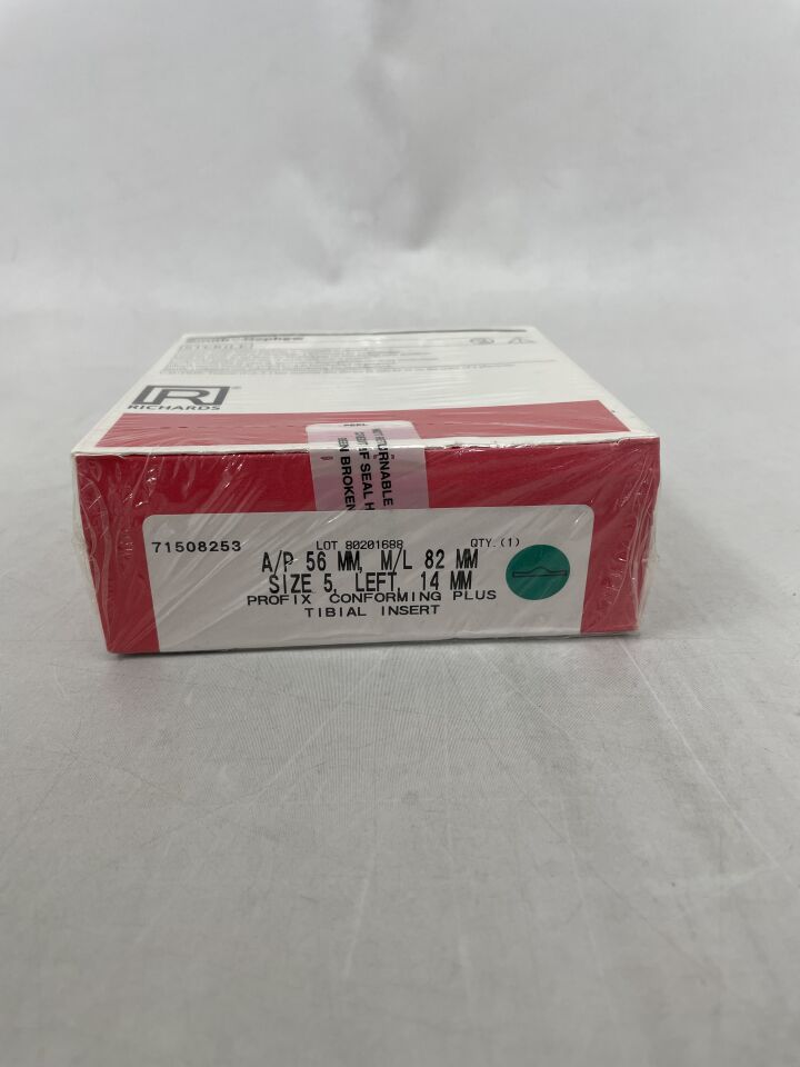 71508253 - SMITH & NEPHEW - PROFIX Conforming Plus, Articular Insert, Size 5, 14mm, Left, (BX/1) - ( Expiry Date: 1998-02-03 )