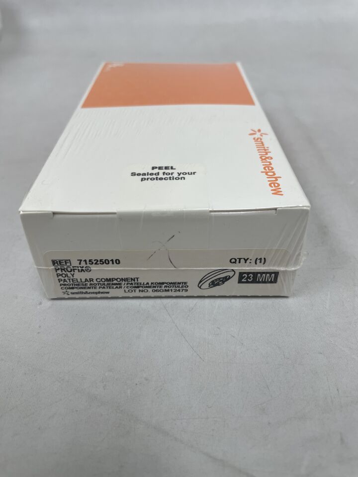 71525010 - SMITH & NEPHEW - PROFIX Poly Paterllar Component, 23mm, (BX/1)