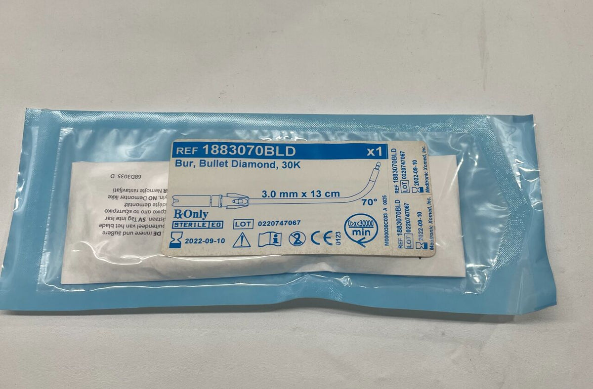1883070BLD - MEDTRONIC - 30k bullet diamond bur, 3.0mm x 13cm, 70 °, (EA)