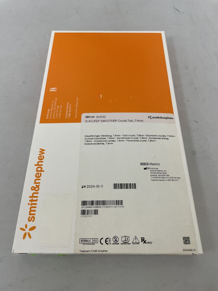 14723 - SMITH & NEPHEW - Acufex Smoother Crucial Tool, 7.9mm, (BX/1) - ( Expiry Date: 2024-10-11 )