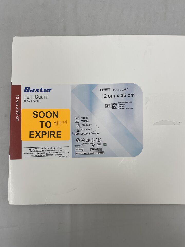 PG1225 - BAXTER - PERI-GUARD, 12 x 25cm, (BX/1) - ( Expiry Date: 2024-08-07 )