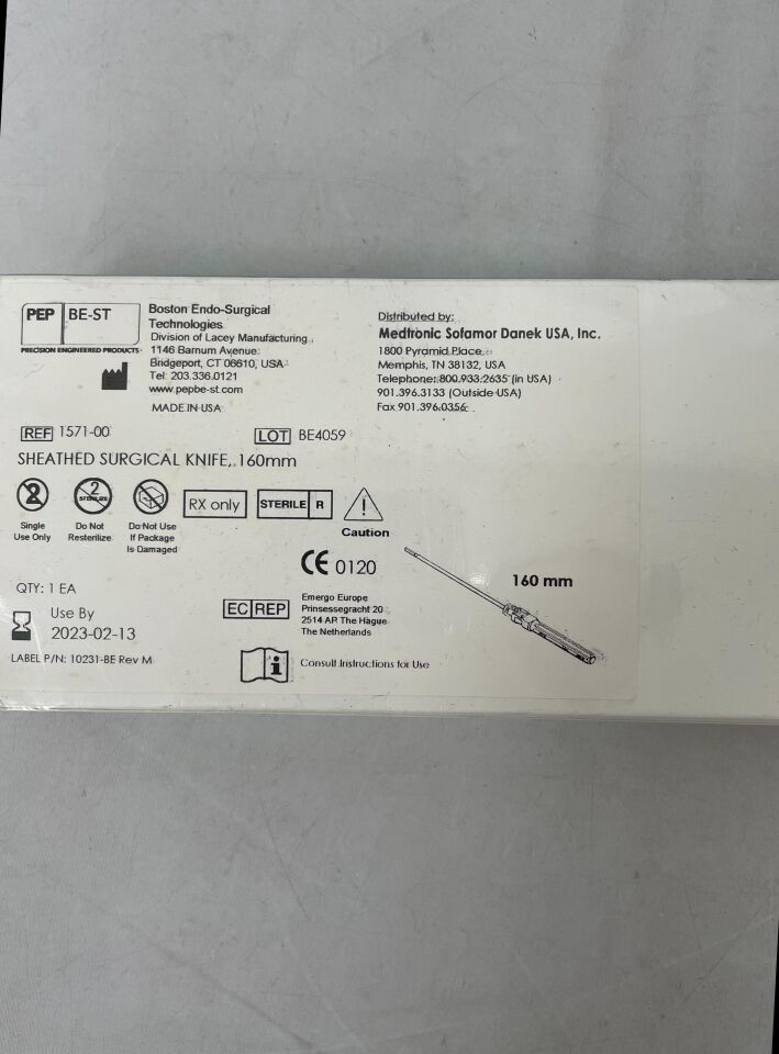 1571-00 - MEDTRONIC - Medtronic Sheathed Surgical Knife, 160 mm, (BX/1) - ( Expiry Date: 2023-02-13 )
