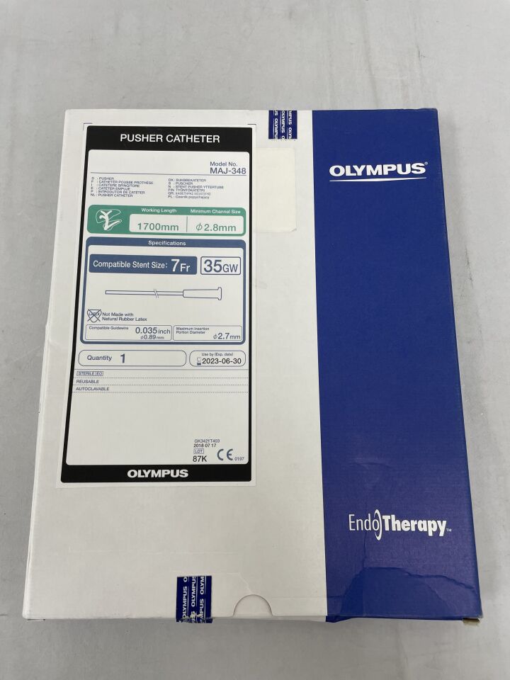 MAJ-348 - OLYMPUS - Pusher Catheter, 1700 x 2.8mm, 7F, (BX/1) - ( Expiry Date: 2023-06-30 )