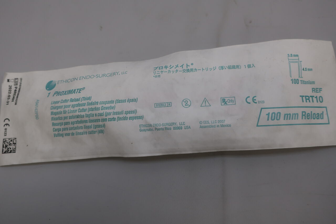 TRT10 - ETHICON - Proximate Linear Cutter Reloads, Thick, 100 titanium, 3.0mm x 4.5mm, (EA) - ( Expiry Date: 2022-03-31 )
