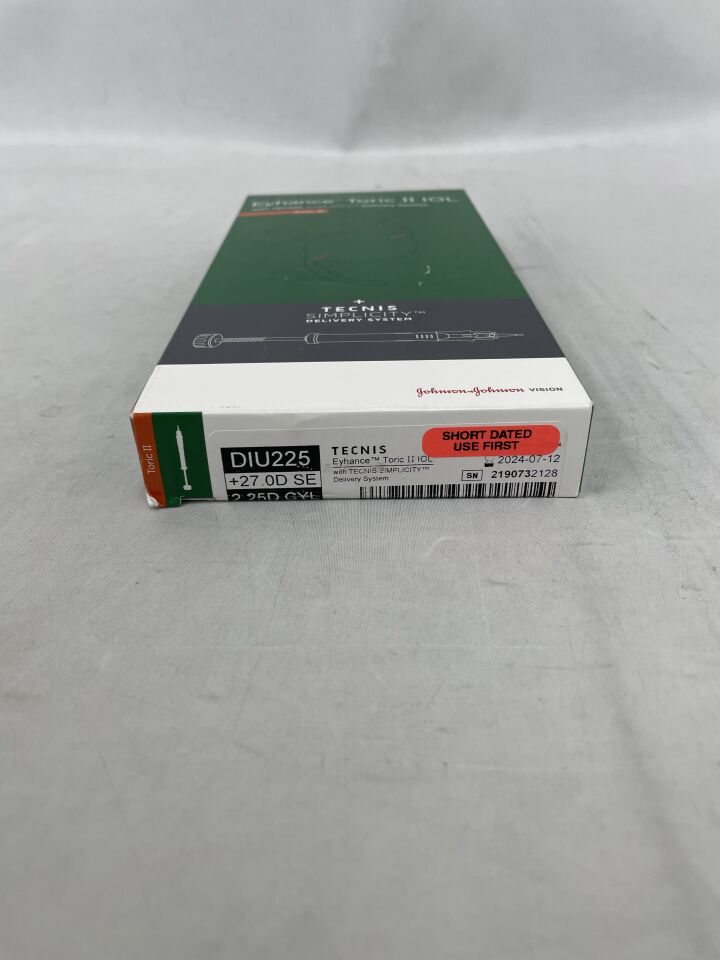 DIU225U270 - JOHNSON & JOHNSON - TECNIS Eyehance Toric II IOL with TECNIS Simplicity Delivery System, +27.0D, (BX/1) - ( Expiry Date: 2024-07-12 )