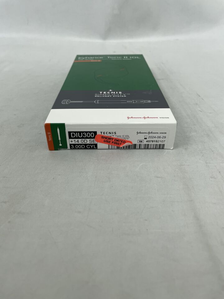 DIU300U140 - JOHNSON & JOHNSON - TECNIS Eyehance Toric II IOL with TECNIS Simplicity Delivery System, +14.0D, (BX/1) - ( Expiry Date: 2024-06-29 )