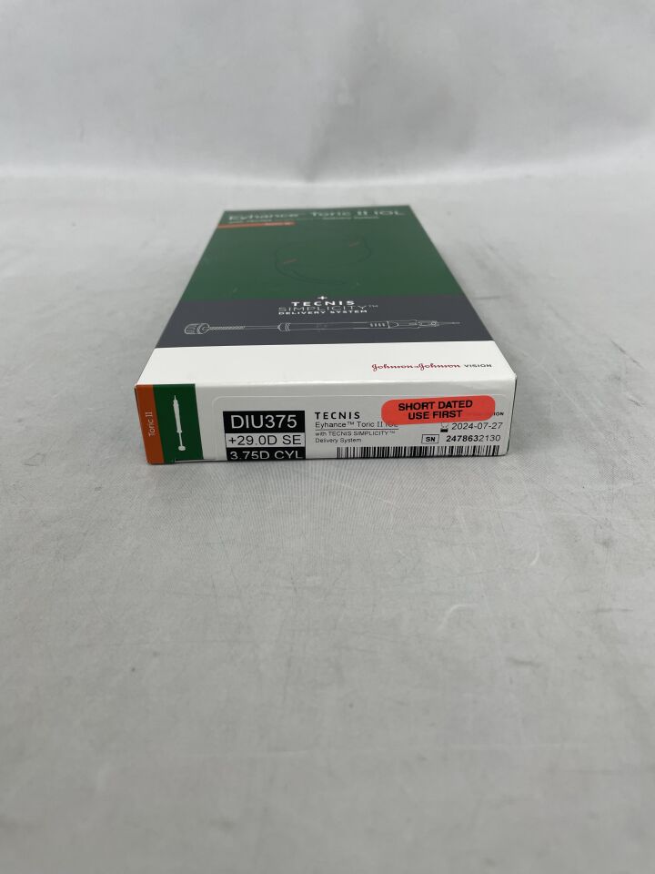 DIU375U290 - JOHNSON & JOHNSON - TECNIS Eyehance Toric II IOL with TECNIS Simplicity Delivery System, +29.0D, (BX/1) - ( Expiry Date: 2024-07-27 )