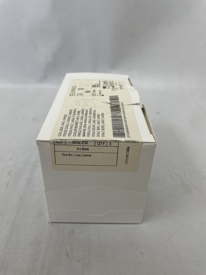 5092-236 - CONMED - Oval Fluted Burr, Long Grit, 4 dia. x 8 mm Head Length, (BX/5) - ( Expiry Date: 2024-10-10 )