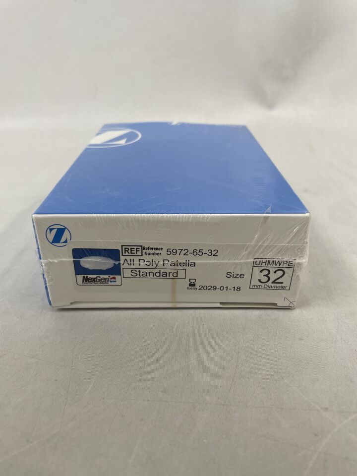 5972-65-32 - ZIMMER - nexgen patella, standard, size 32 , ( BX/1 ) - ( Expiry Date : 2029-01-18 )