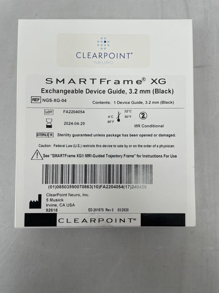 NGS-XG-04 - CLEARPOINT - SMARTFrame XG, Exchangeable Device Guide, 3.2mm, Black, (BX/1) - ( Expiry Date: 2024-04-29 )