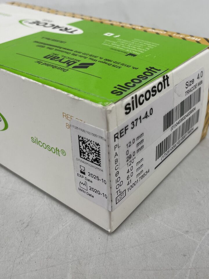 371-4.0 - TRACOE - Silcosoft Tracheostomy Tube for Children, Size 4.0 , ( BX/1 ) - ( Expiry Date : 2025-10-31 )