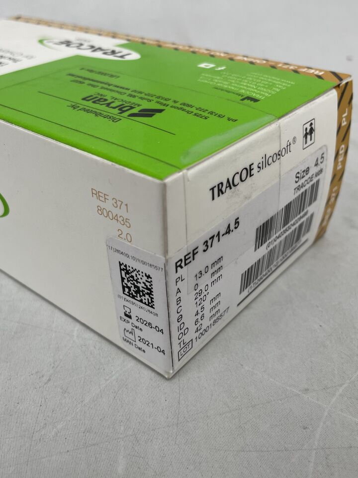 371-4.5 - TRACOE - Silcosoft Tracheostomy Tube for Children, Size 4.5
, ( ) - ( Expiry Date : 2026-04-30 )