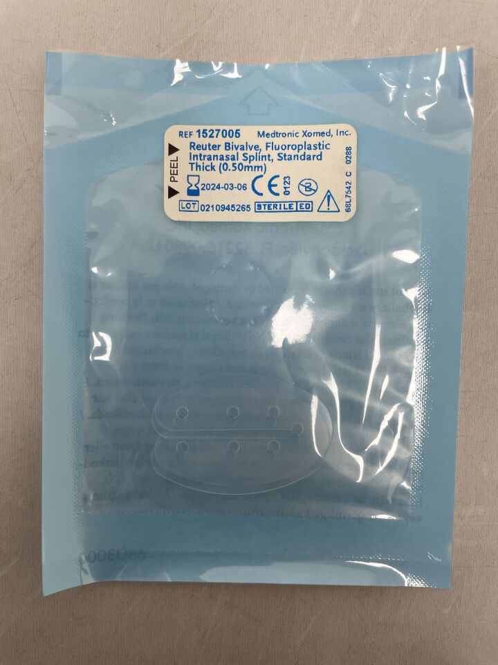 1527005 - MEDTRONIC - Reuter Bivalve FLPL Intranasal Splint, Thick 0.50mm (Paired), (EA) - ( Expiry Date: 2024-03-06 )