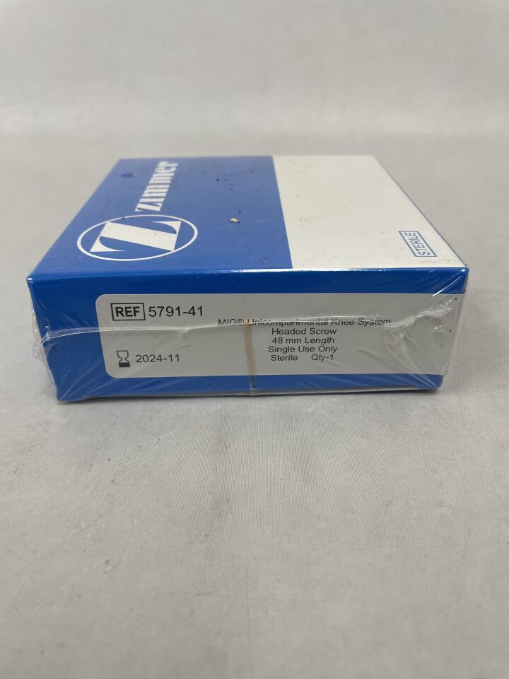 5791-41 - ZIMMER - M/G Unicompartmental Knee System Headed Screw, 48mm Length, (BX/1) - ( Expiry Date: 2024-11-30 )