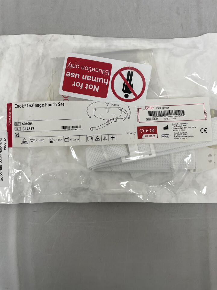 G14517 - COOK - Drainage Pouch Set 300cc, (EA) - ( Expiry Date: 2019-08-29 )