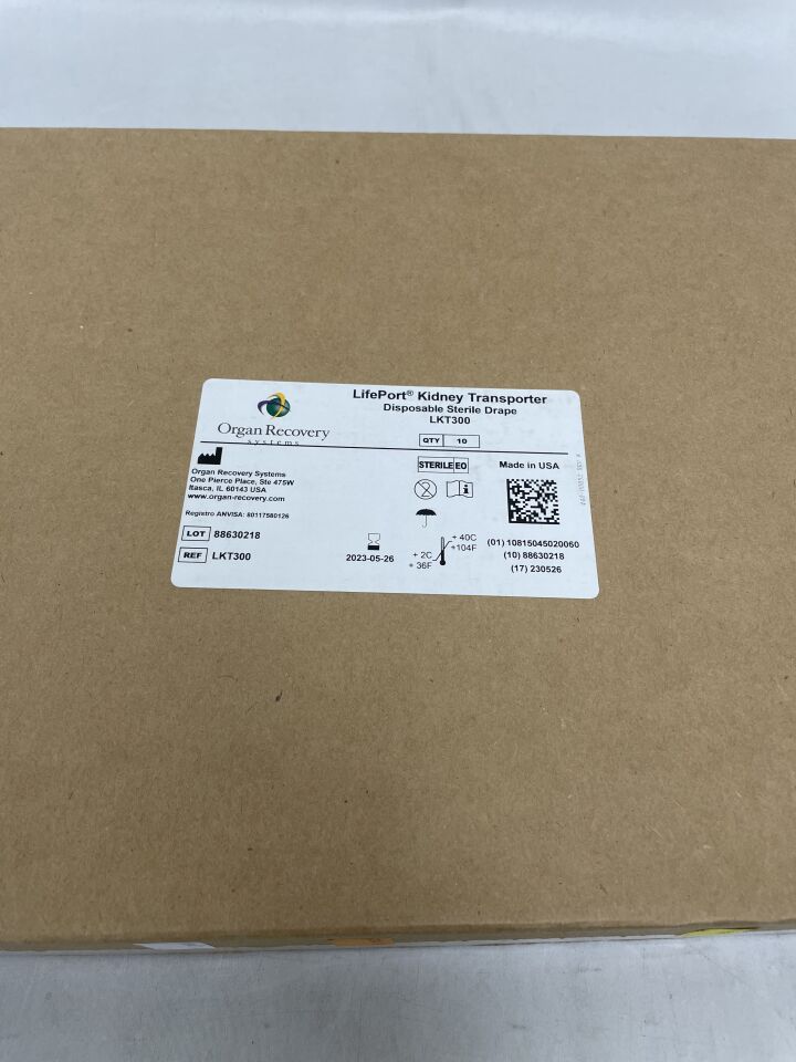 LKT300 - ORGAN RECOVERY SYSTEMS - LifePort Kidney Transporter Drape, (BX/10) - ( Expiry Date: 2023-05-26 )