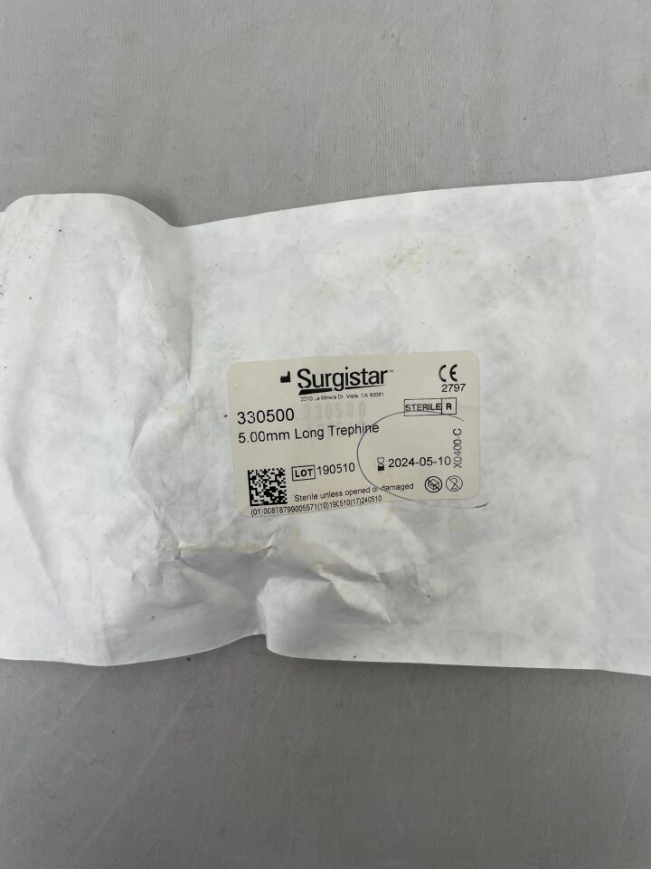 330500 - SURGISTAR - Corneal Long Trephine Blade, 5mm, (EA) - ( Expiry Date: 2024-05-10 )