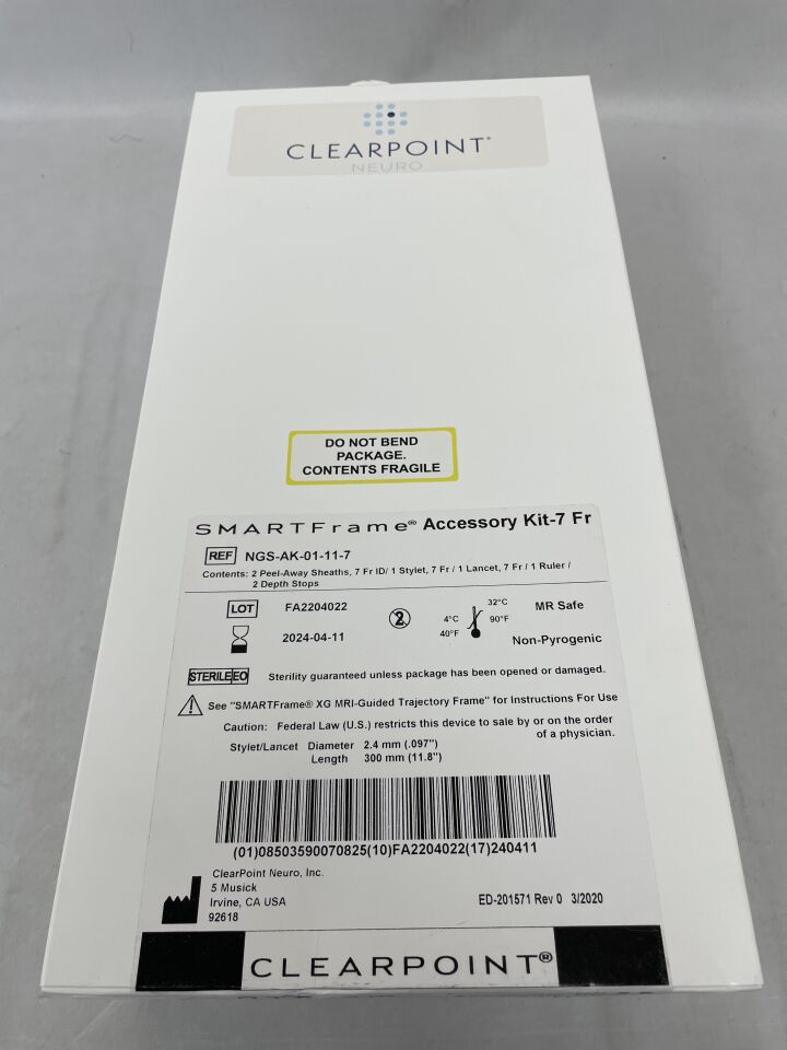 NGS-AK-01-11-7 - CLEARPOINT - SMARTFrame Accessory Kit, 7F, (BX/1) - ( Expiry Date: 2024-04-11 )