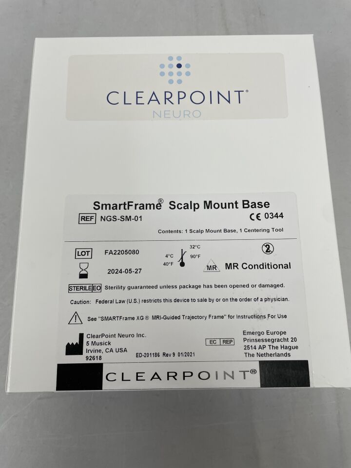 NGS-SM-01 - CLEARPOINT - SmartFrame Scalp Mount Base, (BX/1) - ( Expiry Date: 2024-05-27 )