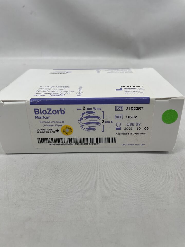 F0202 - HOLOGIC - Biozorb Marker, 2cm x 2cm, (BX/1) - ( Expiry Date: 2024-09-07 )