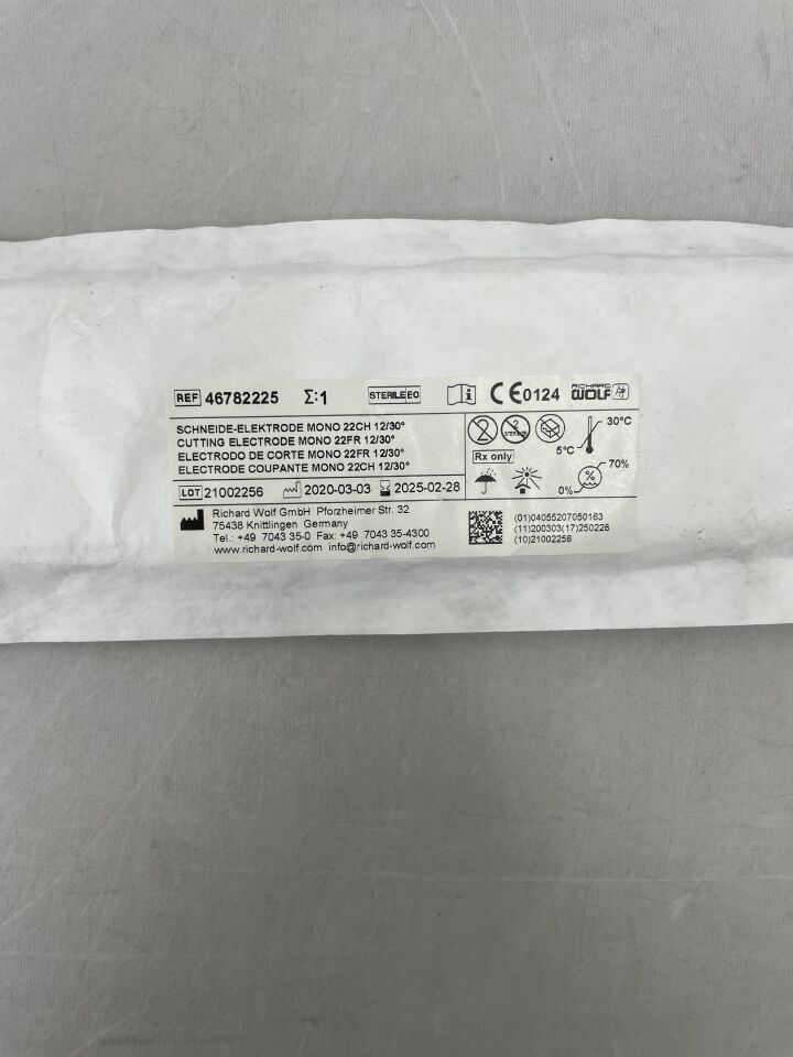 46782225 - RICHARD WOLF - Shark Monopolar Coagulation Electrode, Loop 0.25mm 22/24F 12°/30°, (EA) - ( Expiry Date: 2025-02-28 )